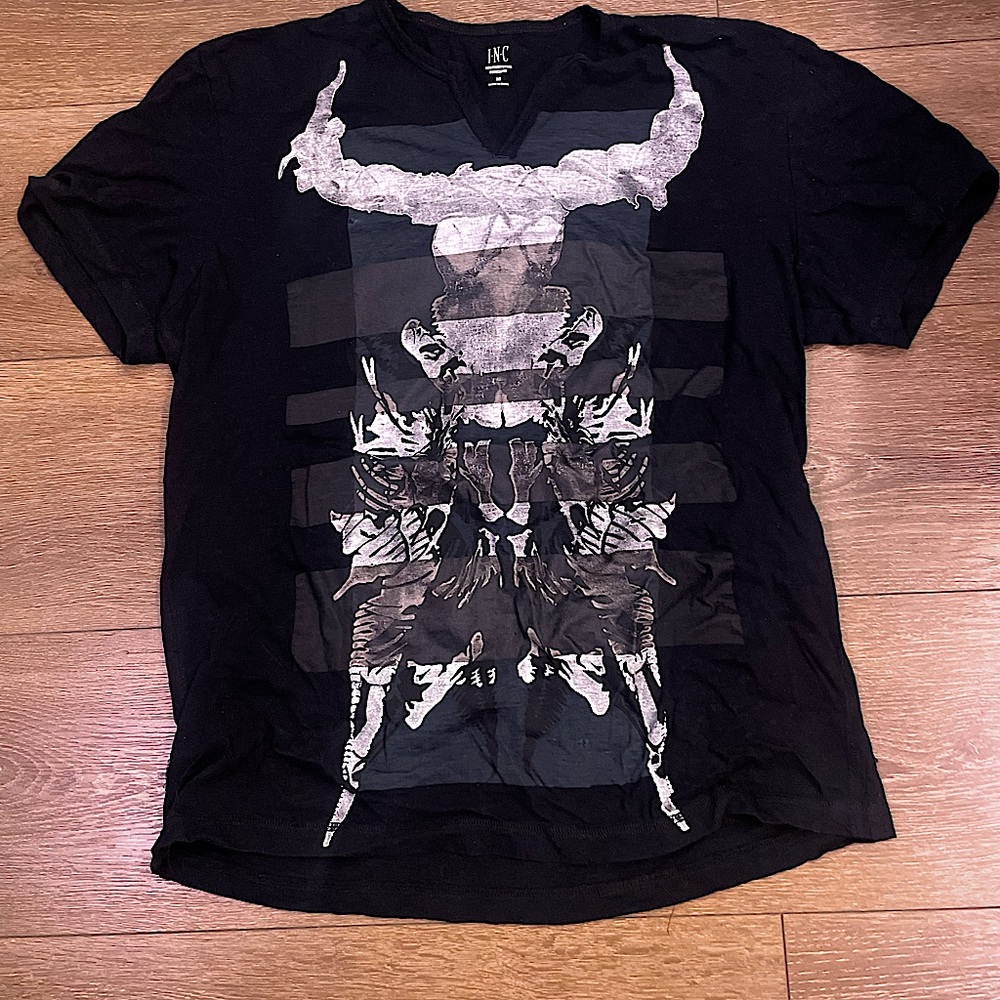 Black t shirt brand INC